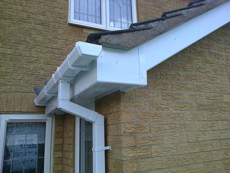 New white fascia and downpipe