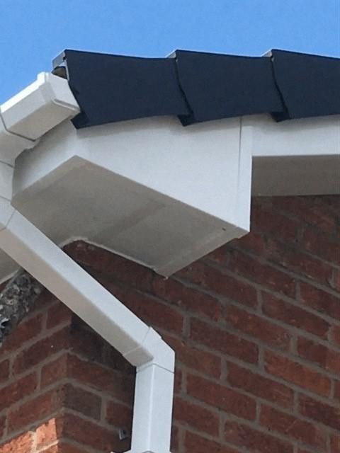 Fascia, soffit and dry verge detail
