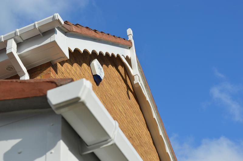 Finished roofline, photographed by the customer