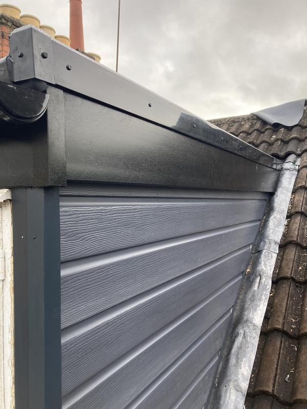 Cladding on a dormer cheek